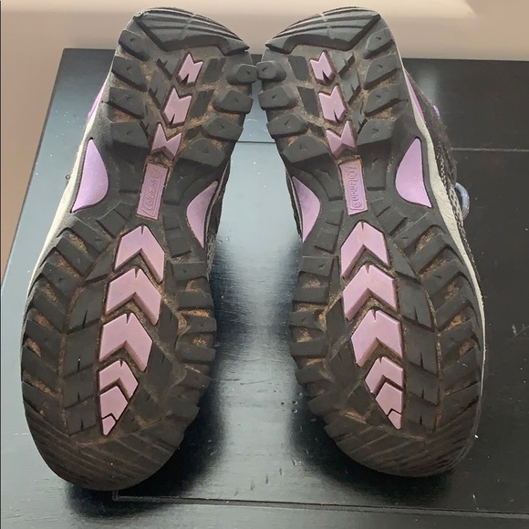 Coleman woman’s hiking boots / shoes gray purple - Picture 3 of 4